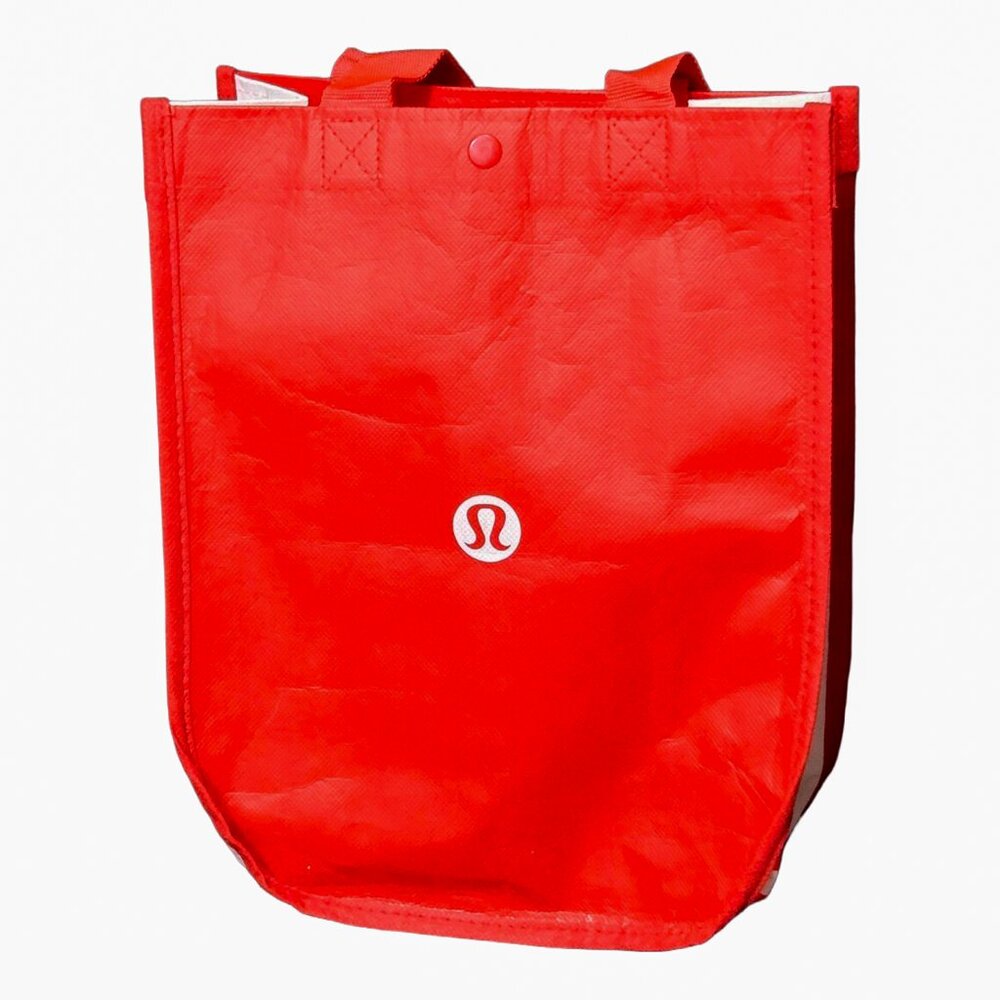 Lululemon Small Reusable Shopping Tote Bag Red